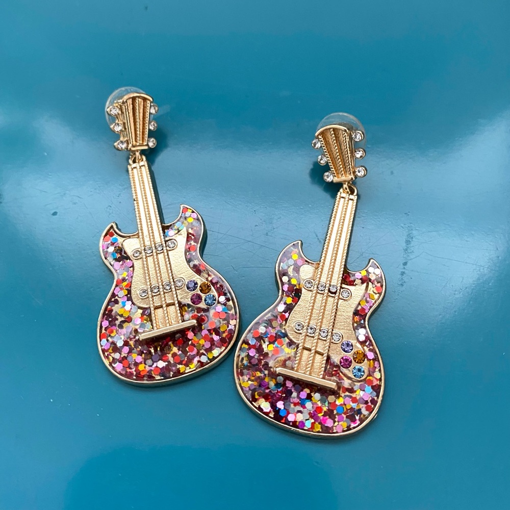Sugarfix by Baublebar | Confetti Guitar Earrings